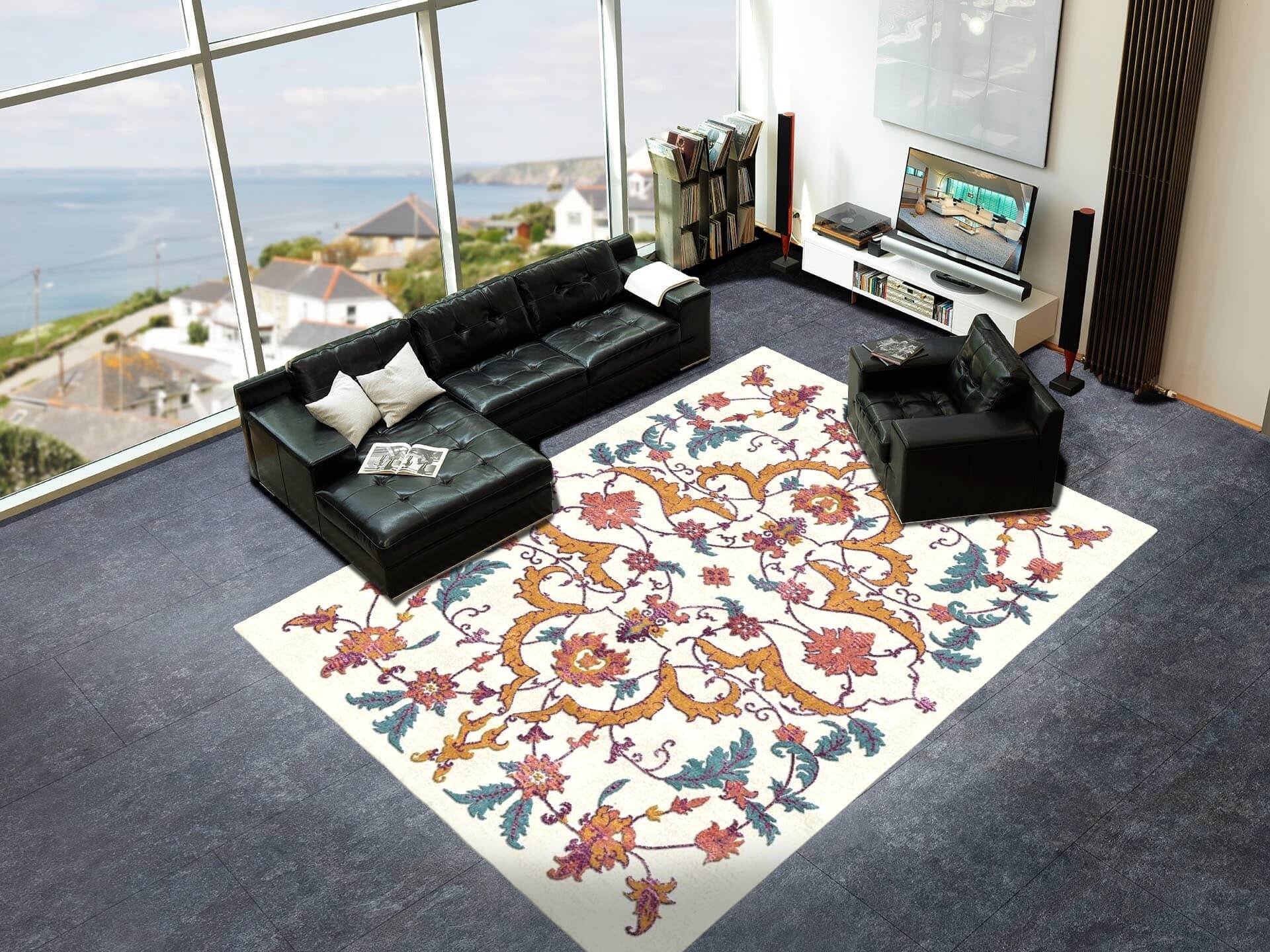 Makalu Nepal Teppich Antique VT332 Handgetuftet im Wunschmaß – Bild 3